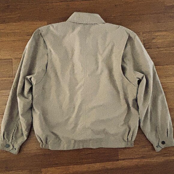 London Fog Men’s Medium Auburn Light Weight Front Zip Collared Golf Coat Tan - Picture 5 of 9